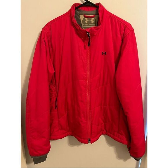 Vintage 1990s Under Armour Women’s Pink Puffer Fleece Lining Size XL. - Picture 2 of 10